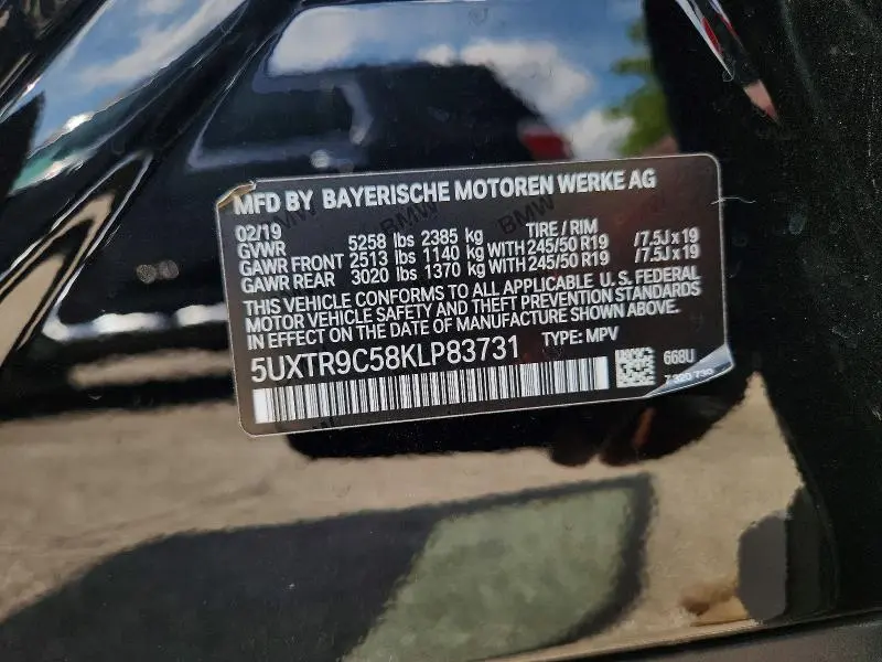 2019 BMW X3 XDRIVE30I  