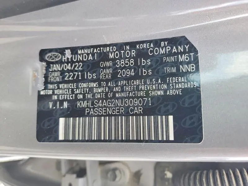 2022 HYUNDAI ELANTRA SEL  