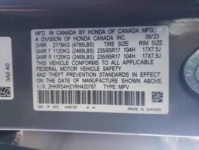 2024 HONDA CR-V LX