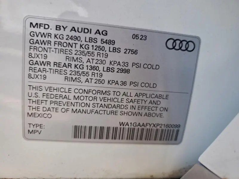 2023 AUDI Q5 PREMIUM 45  