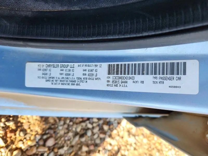 2012 CHRYSLER 200 LX  
