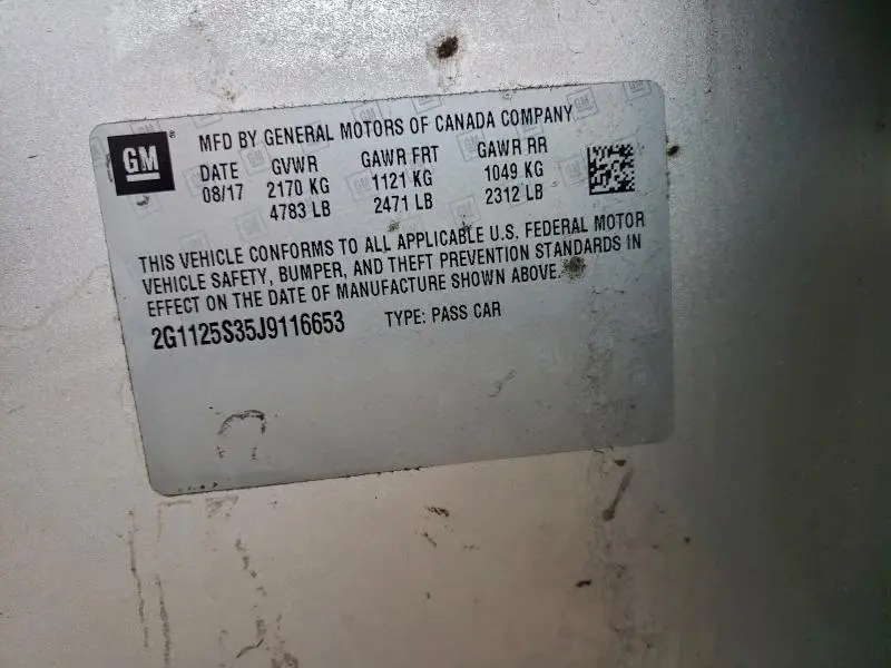 2018 CHEVROLET IMPALA PREMIER  