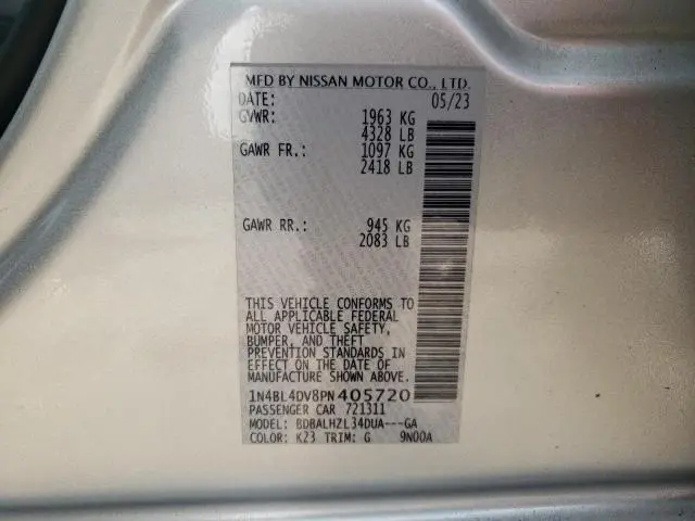 2023 NISSAN ALTIMA SV  