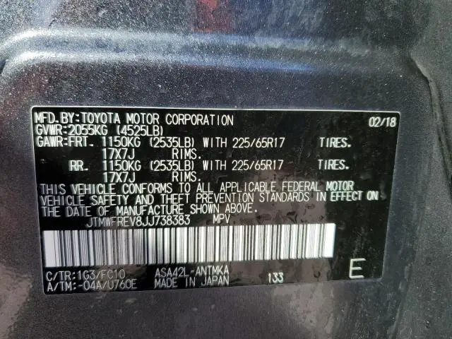 2018 TOYOTA RAV4 ADVENTURE  