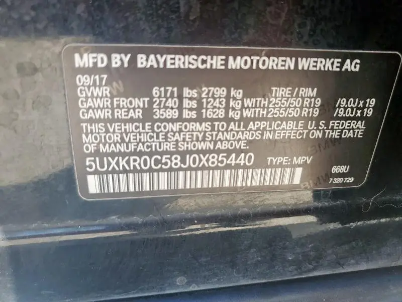 2018 BMW X5 XDRIVE35I  