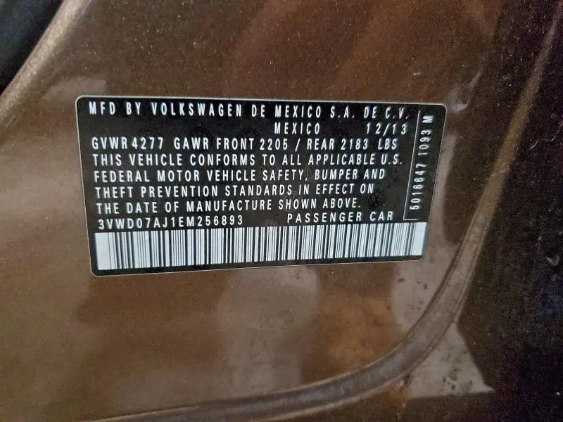 2014 VOLKSWAGEN JETTA SE  