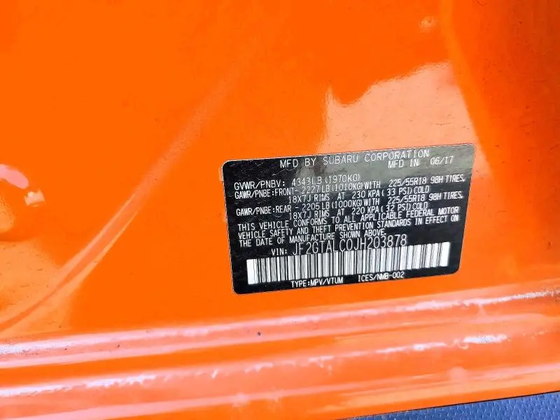 2018 SUBARU CROSSTREK LIMITED  