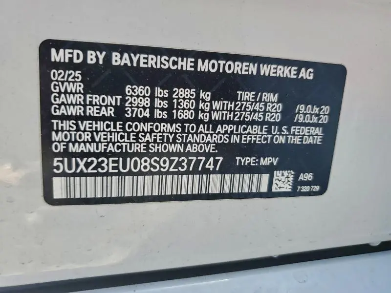 2025 BMW X5 XDRIVE40I  