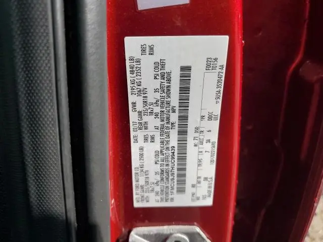 2017 FORD ESCAPE TITANIUM  