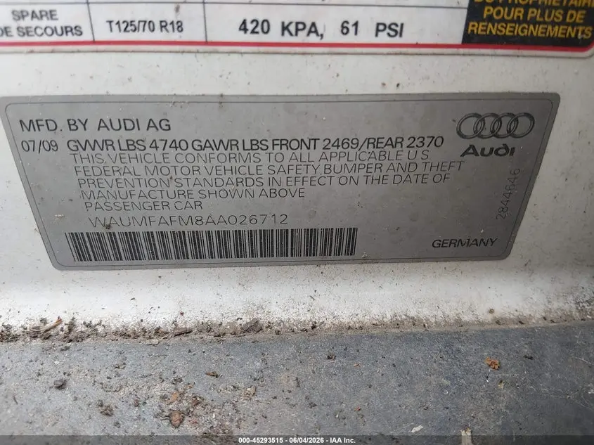 2010 AUDI A3 2.0T PREMIUM