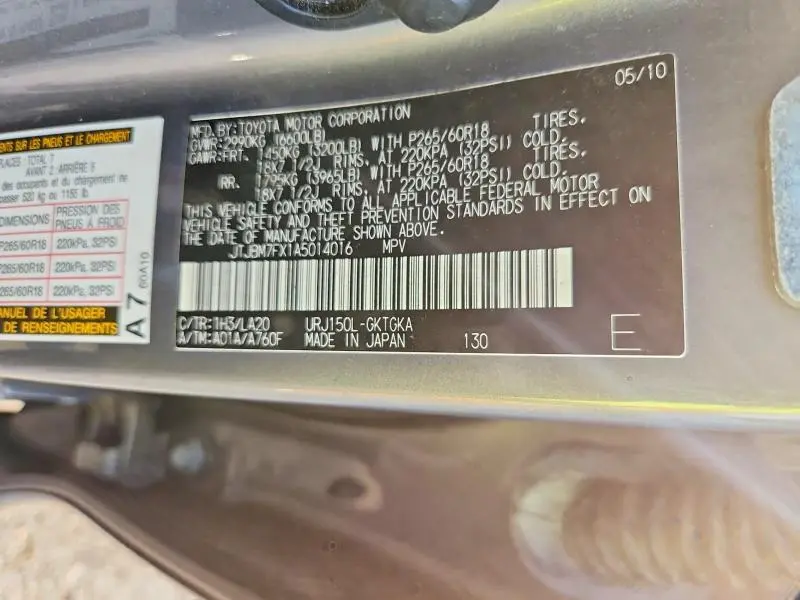 2010 LEXUS GX 460  