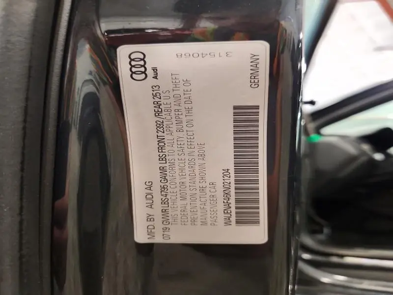 2019 AUDI A4 PREMIUM PLUS  