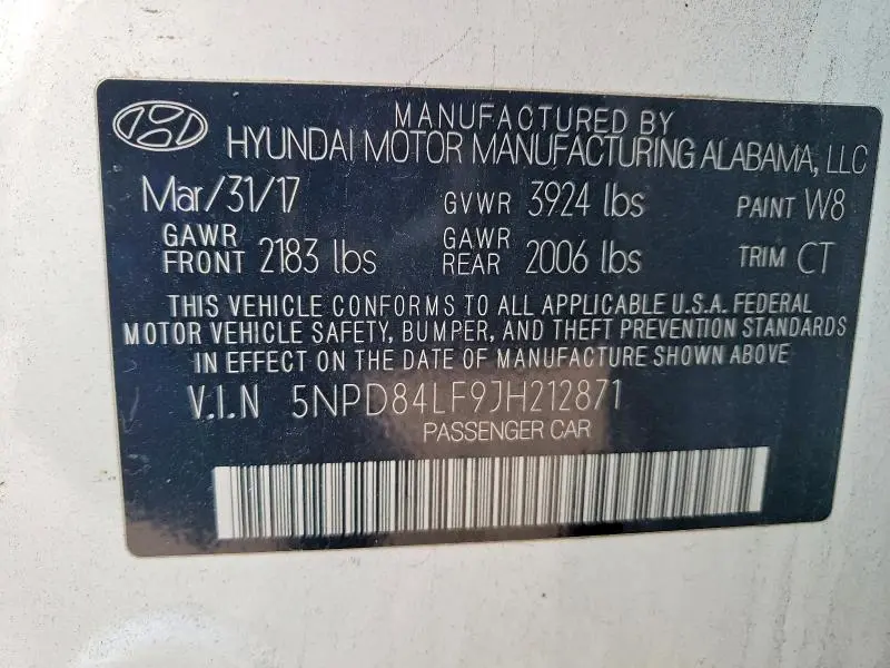 2018 HYUNDAI ELANTRA SEL  