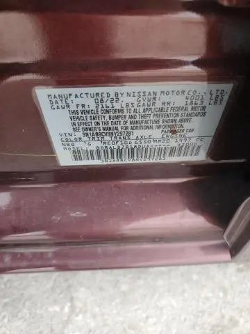 2022 NISSAN SENTRA SV  