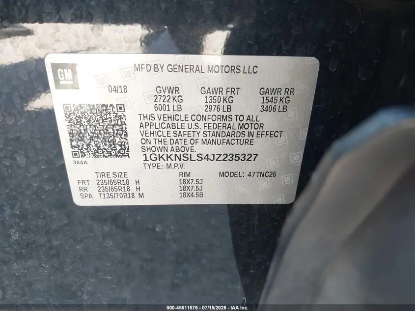 2018 GMC ACADIA SLE-2