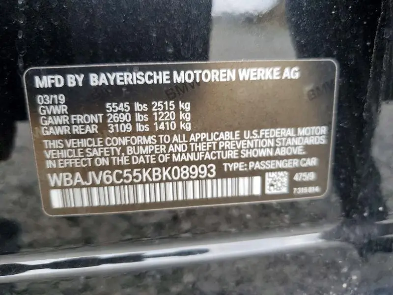 2019 BMW 640 XIGT  