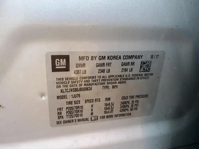 2018 CHEVROLET TRAX LS  