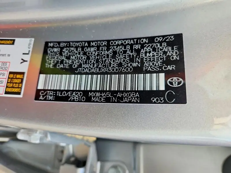 2024 TOYOTA PRIUS XLE  