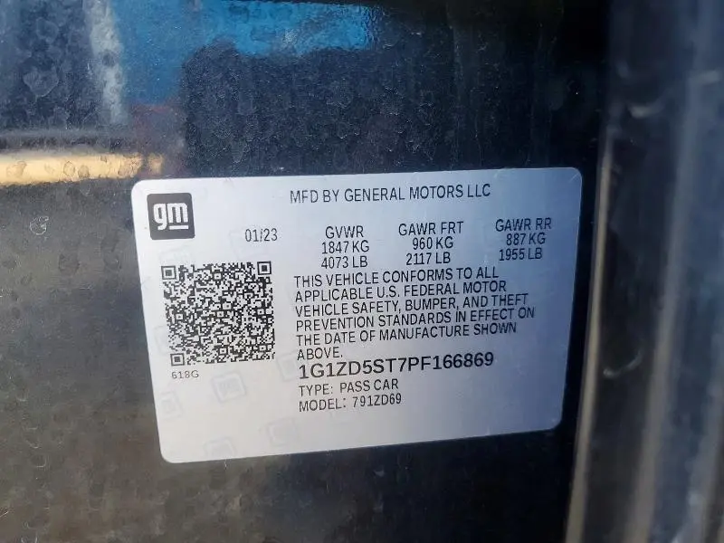 2023 CHEVROLET MALIBU LT  