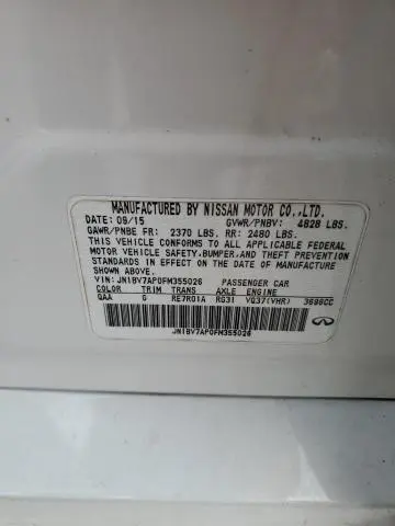 2015 INFINITI Q50 BASE  