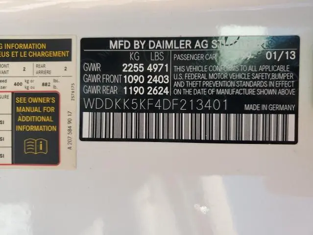 2013 MERCEDES-BENZ E 350  