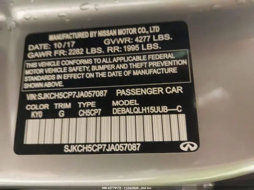 2018 INFINITI QX30 LUXURY