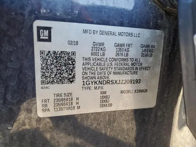 2018 CADILLAC XT5 LUXURY