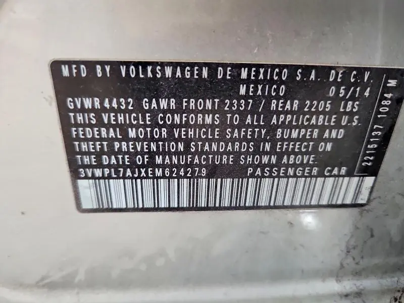 2014 VOLKSWAGEN JETTA TDI  