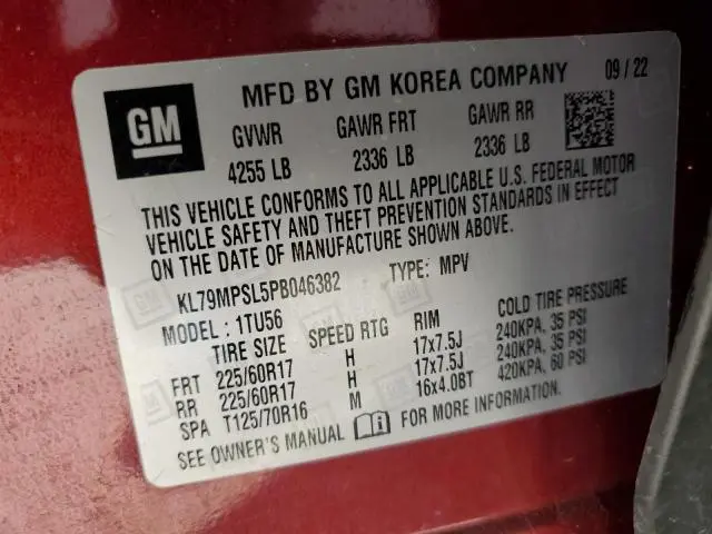 2023 CHEVROLET TRAILBLAZER LT  