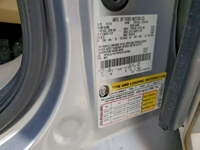 2015 FORD EXPEDITION LIMITED  