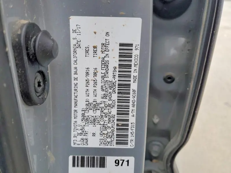 2018 TOYOTA TACOMA DOUBLE CAB  