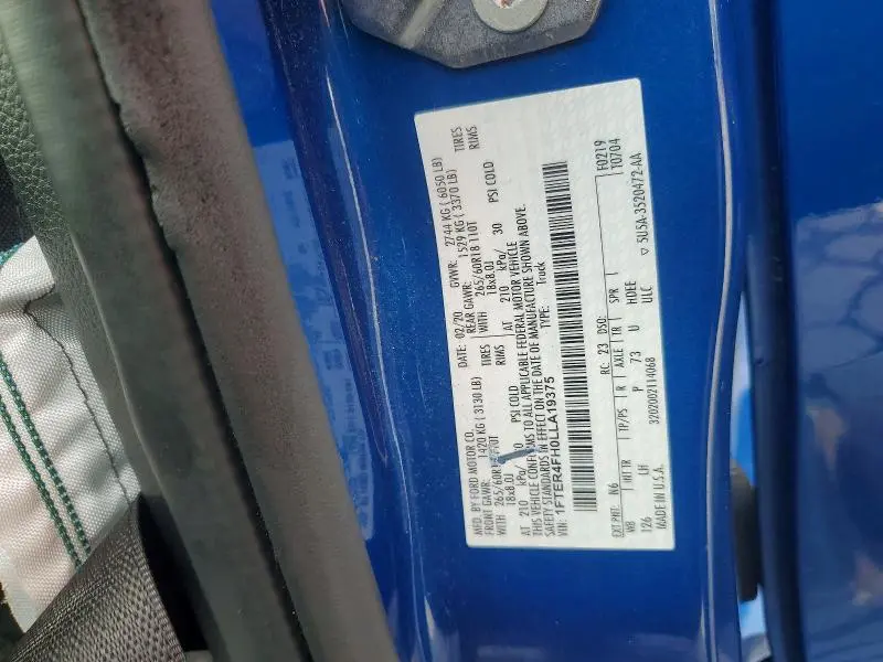 2020 FORD RANGER XL  