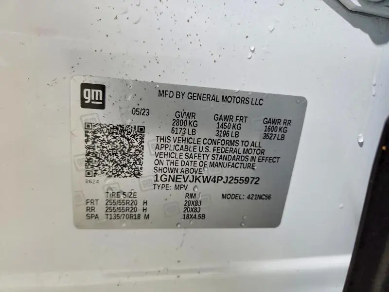 2023 CHEVROLET TRAVERSE RS  