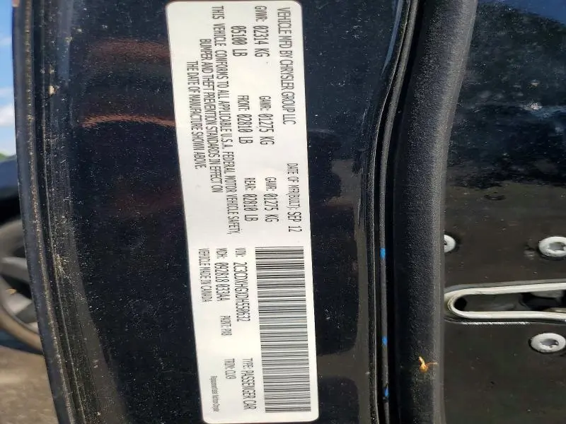 2013 DODGE CHARGER SXT  