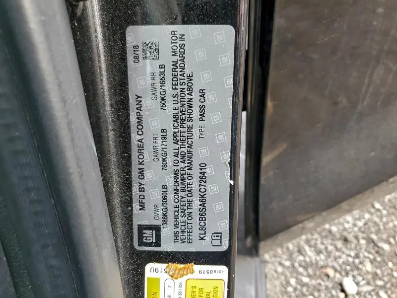 2019 CHEVROLET SPARK LS  