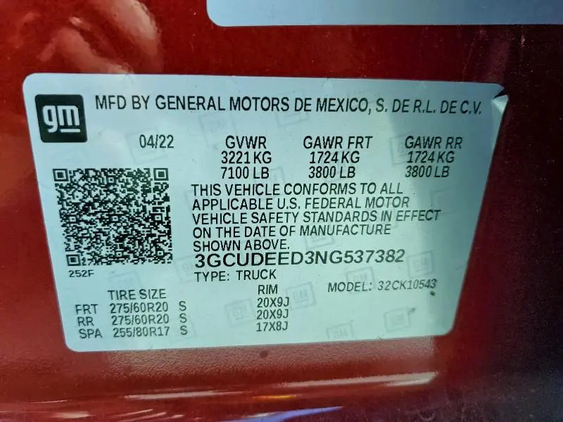 2022 CHEVROLET SILVERADO K1500 RST  