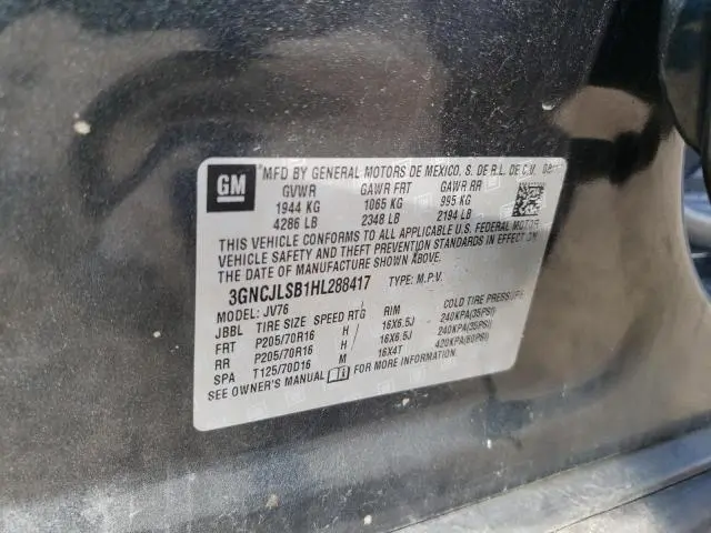 2017 CHEVROLET TRAX 1LT  