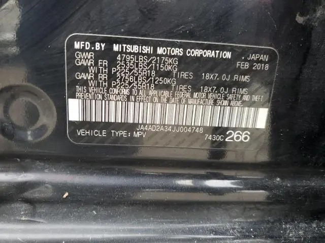 2018 MITSUBISHI OUTLANDER ES  