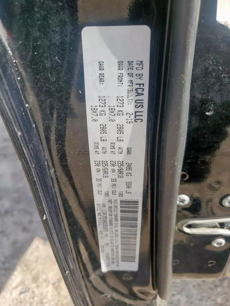 2019 JEEP CHEROKEE LIMITED  