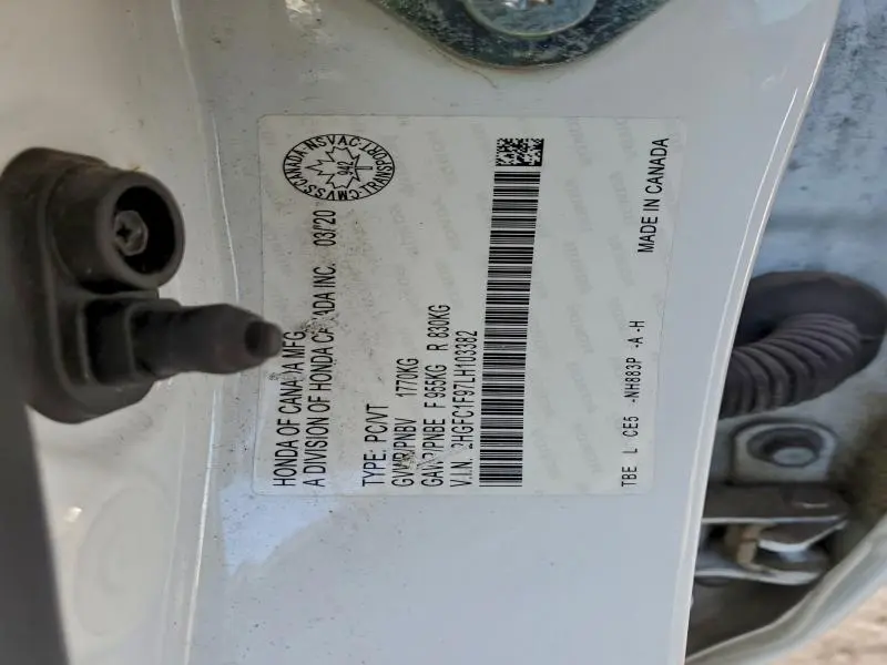 2020 HONDA CIVIC TOURING  