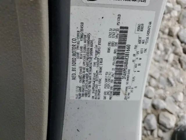 2010 FORD FUSION SEL  
