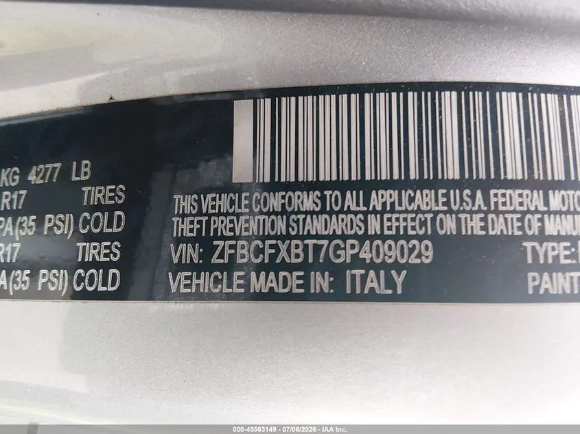 2016 FIAT 500X EASY