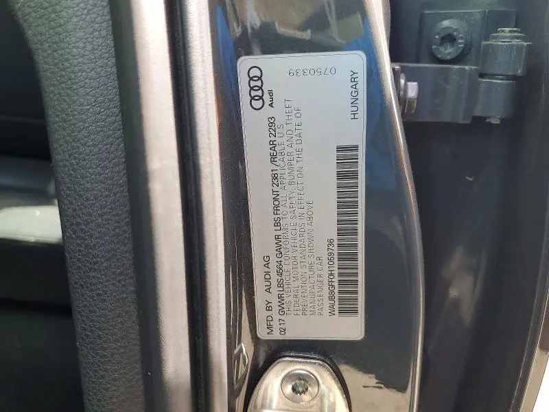 2017 AUDI A3 PREMIUM  