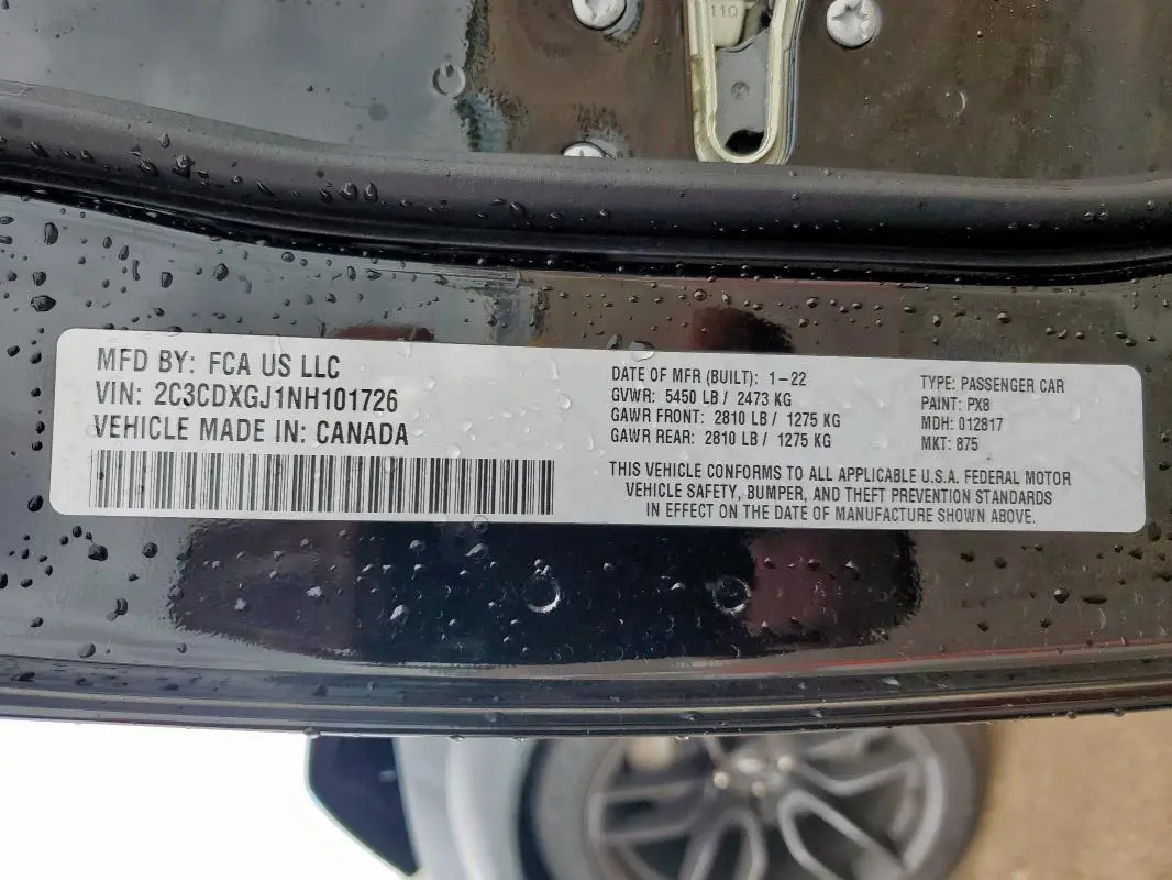 2022 DODGE CHARGER SCAT PACK  