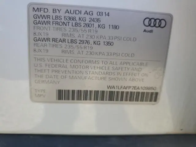 2014 AUDI Q5 PREMIUM PLUS  