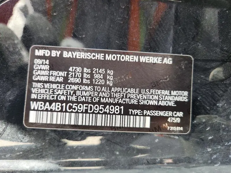 2015 BMW 435 I GRAN COUPE  