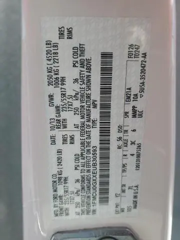 2014 FORD ESCAPE SE  
