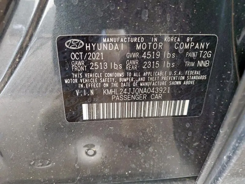2022 HYUNDAI SONATA HYBRID  