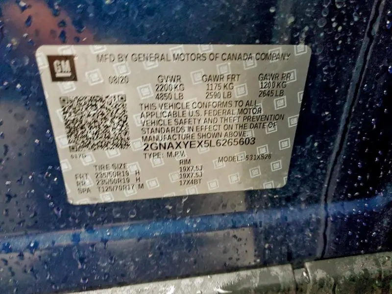 2020 CHEVROLET EQUINOX PREMIER  