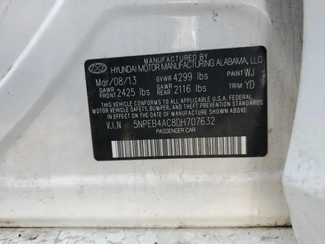 2013 HYUNDAI SONATA GLS
